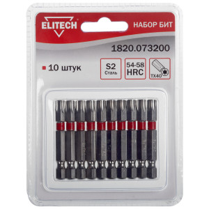 Набор бит ELITECH 1820.073200 9135833