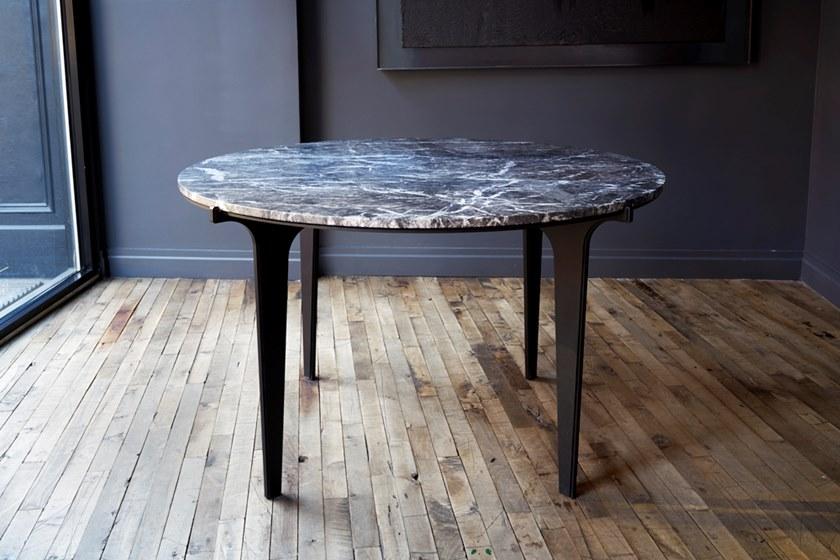 GABRIEL SCOTT Круглый мраморный стол Prong sun-id-1466330 - Вид №1