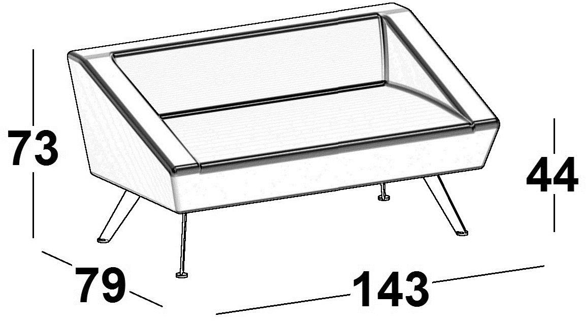 Luxy 2-местный тканевый диван Amarcord sun-id-1424753 - Вид №2