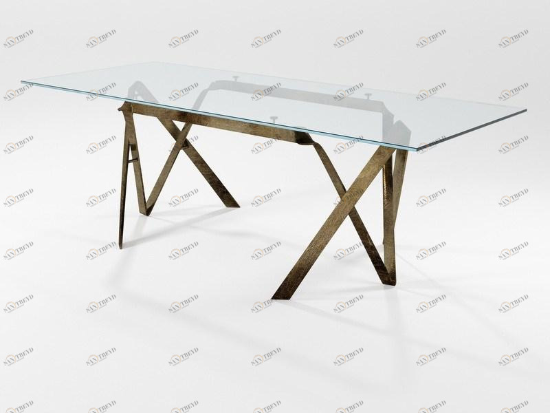 Barel Прямоугольный обеденный стол из хрусталя Lama sun-id-1391685