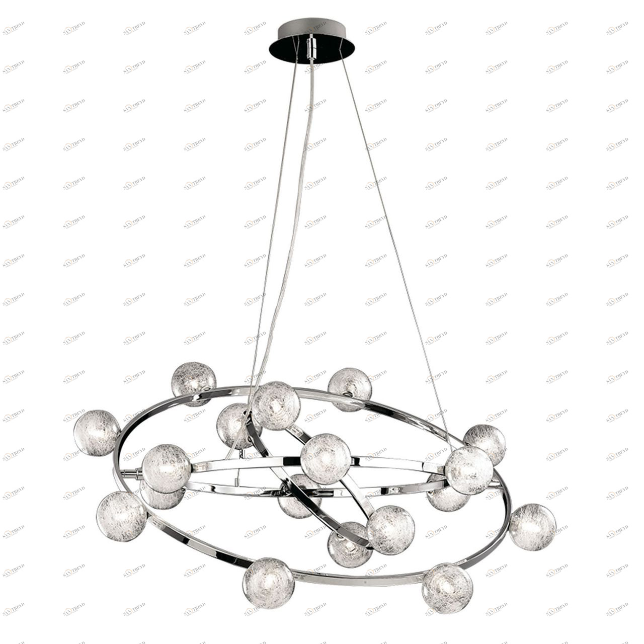 Подвесная люстра Ideal Lux Orbital SP18 IDEAL LUX ДИЗАЙНЕРСКИЕ, ORBITAL 057398 Хром 