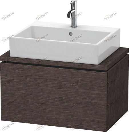 LC580107272 Тумбочка для компактной консоли L-Cube #LC5801 720 x 477 мм Дуб брашированный, натуральный шпон Duravit