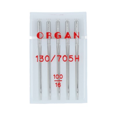 100 Иглы для быт. шв. машин универсальные 5 шт в пенале 5105 № ORGAN 