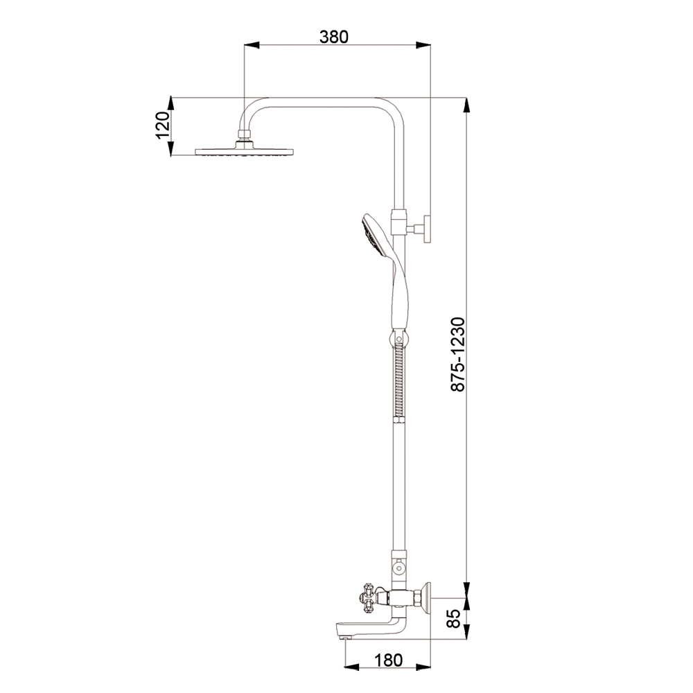 R0803 Душевая система Raiber  - Вид №7
