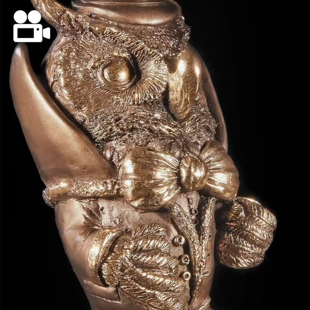 22630 Подставка для очков Филин Бронза BOGACHO 4627145747919