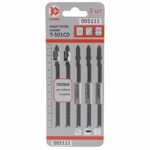 38507 Калибр Пилки для лобзика Набор пилок Калибр Т301CD (арт.005111)