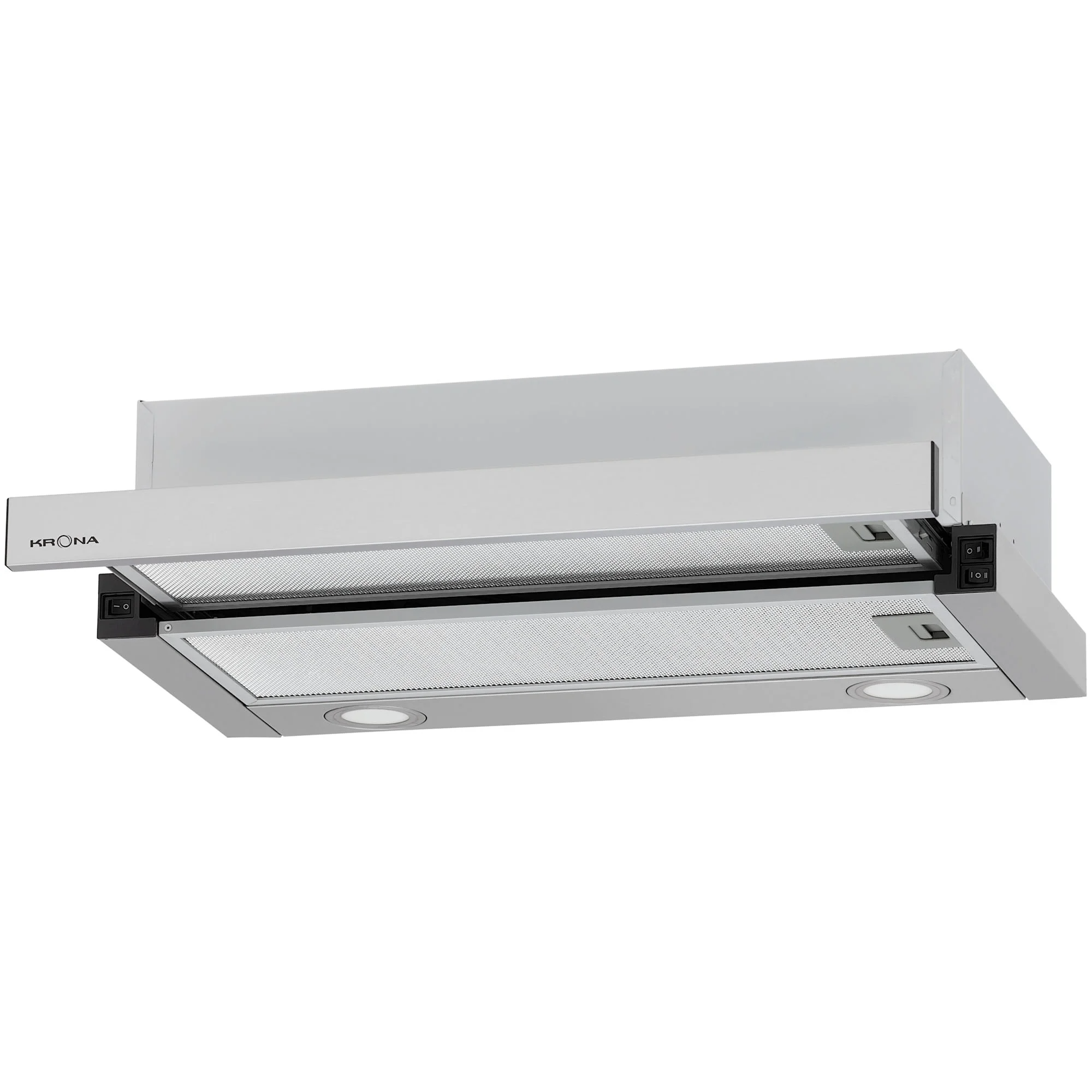 9063333 Вытяжка телескопическая KRONA KAMILLA T 600 INOX 2 motors серый/серый STDN-0019976 - Вид №1