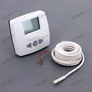 Термостат комнатный WATTS WFHT-LCD электронный 24 В, NO/NC сервопривод,  датчик пола 10021108