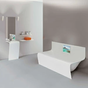 STRIPBASIN50X50 Накладная раковина на столешницу  прямоугольная Aquamass