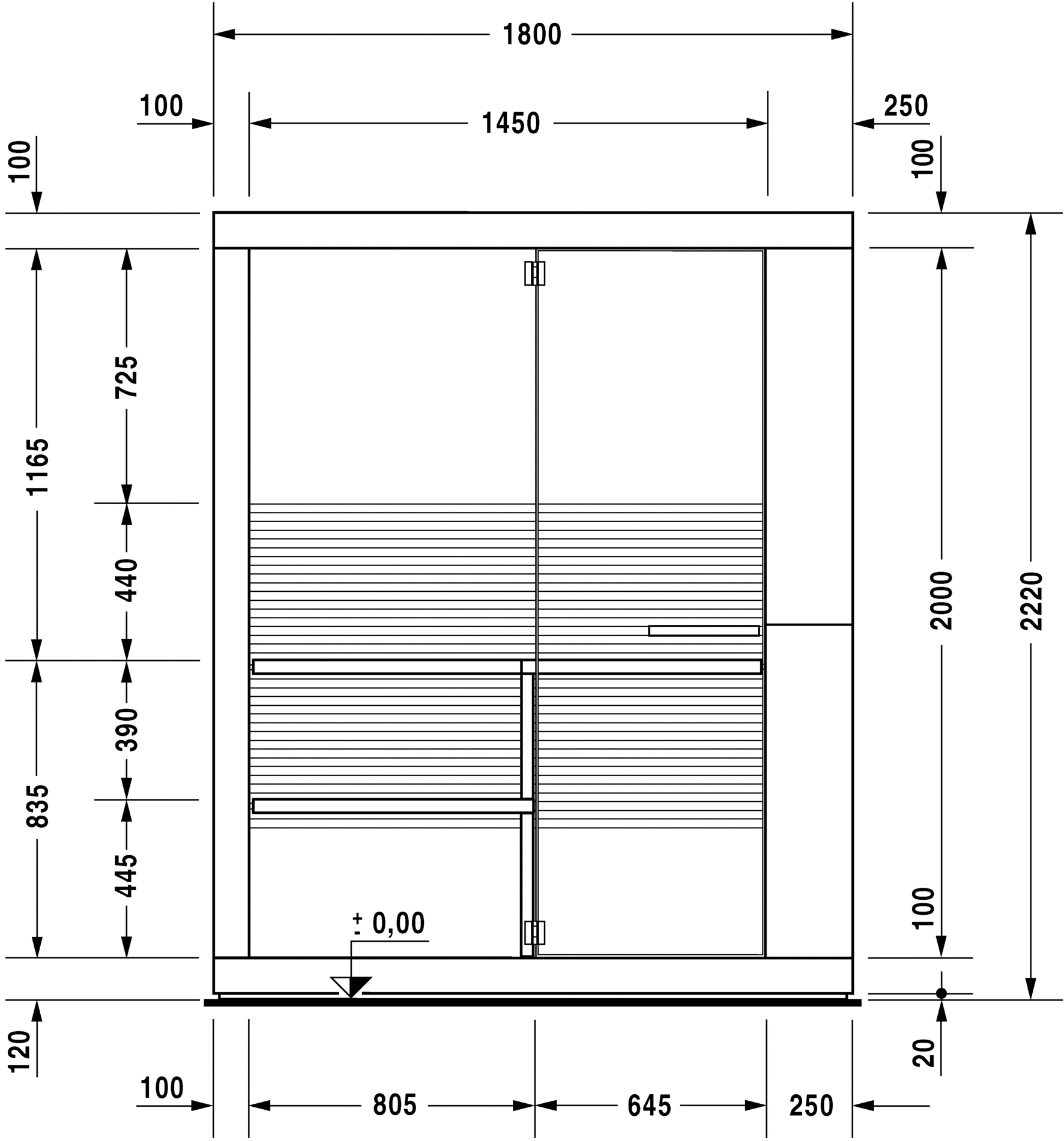 750922002011000 Сауна Inipi, пристенный и угловой вариант Inipi #7509 1800 x 1170 x 2220 мм
Исполнение: белый глянцевый (декор) Белый глянцевый декор Duravit  - Вид №3