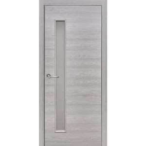 Комплект двери остекленная 80x200 см Hardflex цвет ясень серый с добором 150 мм