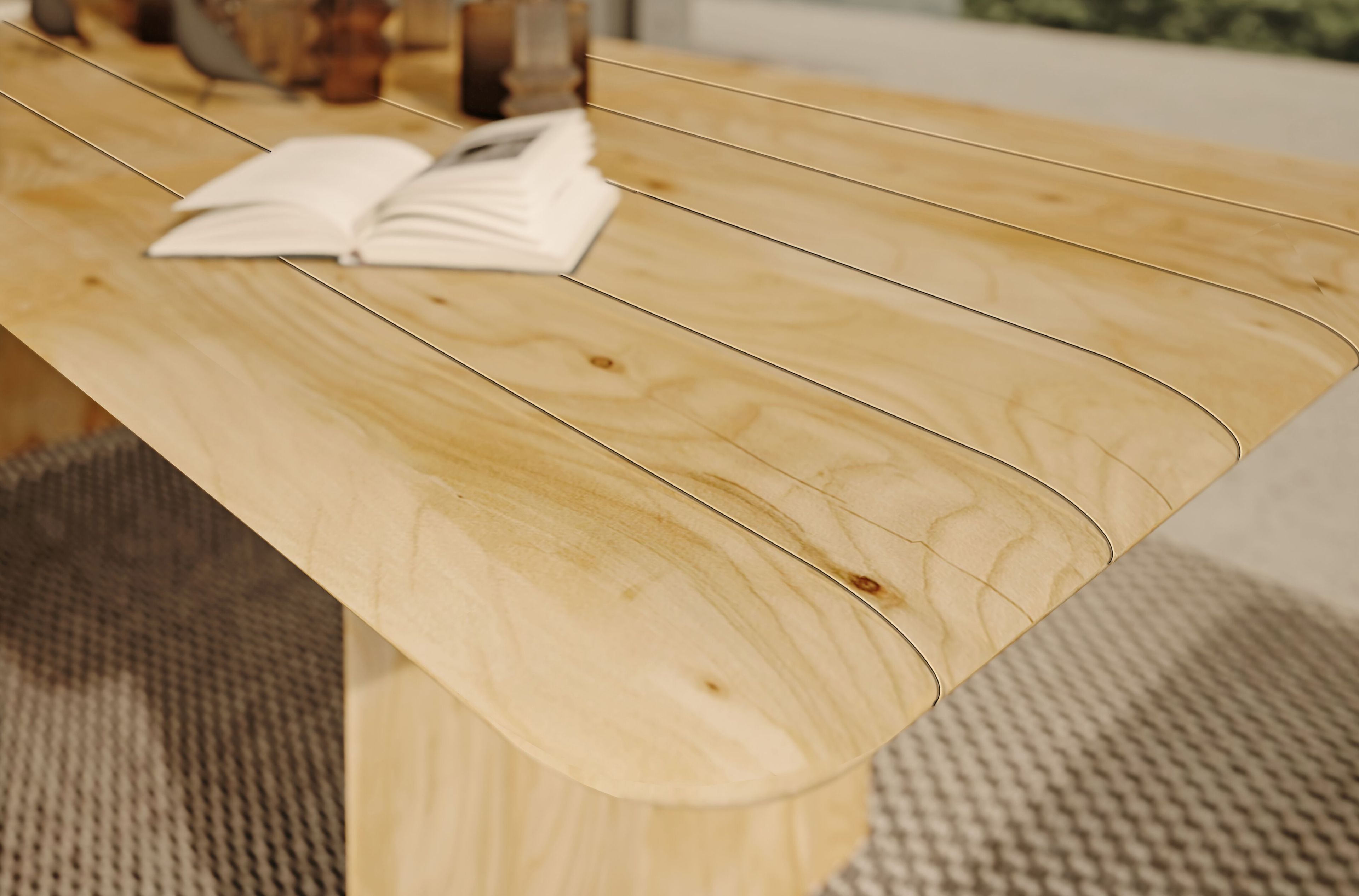 Прямоугольный стол из кедра Riva 1920 Vela ARCH-00086994 - Вид №4