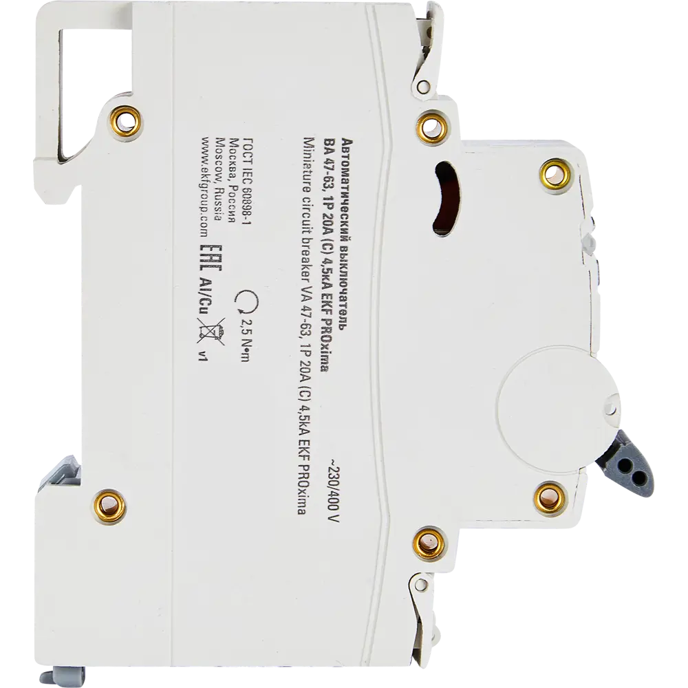 Дифференциальный автомат EKF АД-32 1P N C16 А 30 мА 4.5 кА АС STLM-2050878 - Вид №3