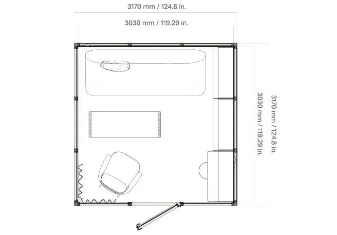 Мультимедийная многосторонняя акустическая офисная кабина Mute Modular ARCH-00002439 - Вид №1
