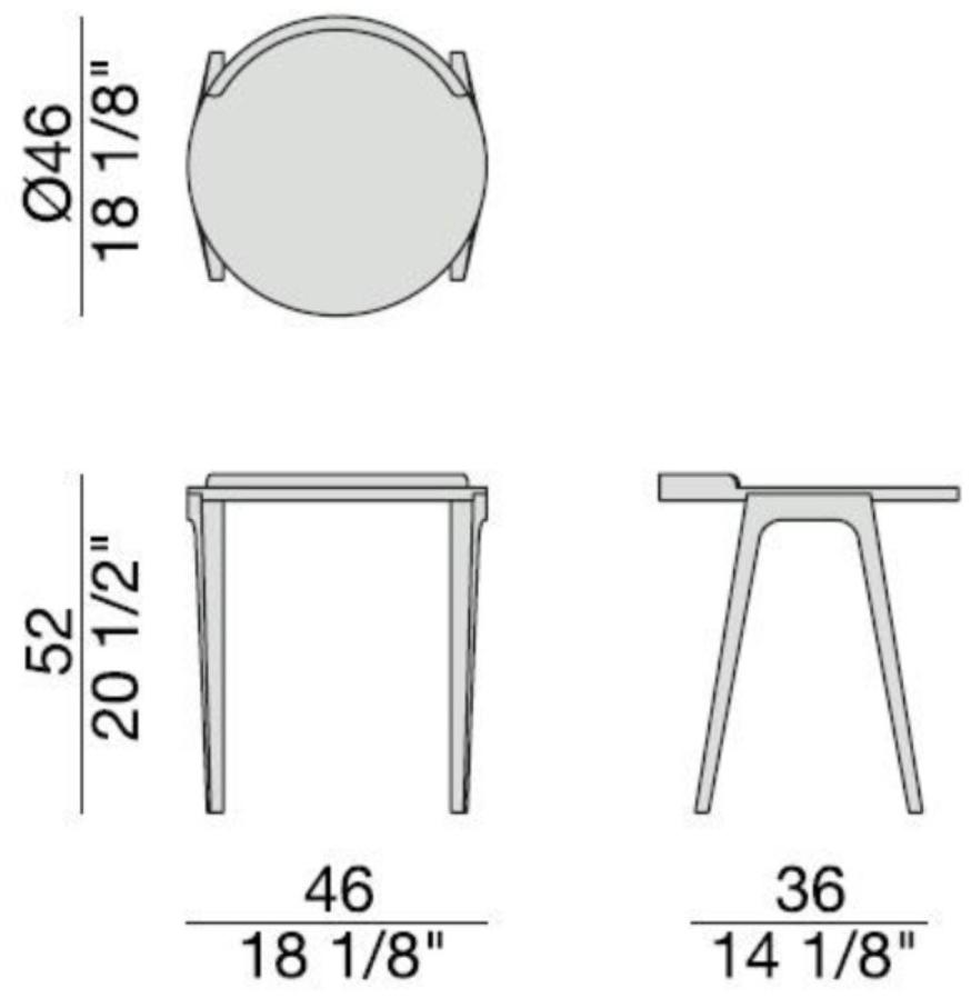 Porada Журнальный столик из массива дерева Iron sun-id-1508668 - Вид №3
