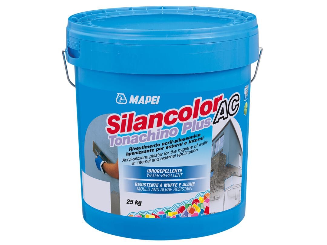 Дезинфицирующее акрилсилоксановое покрытие для наружных и внутренних помещений MAPEI SILANCOLOR AC TONACHINO PLUS ARCH-00096702 - Вид №1
