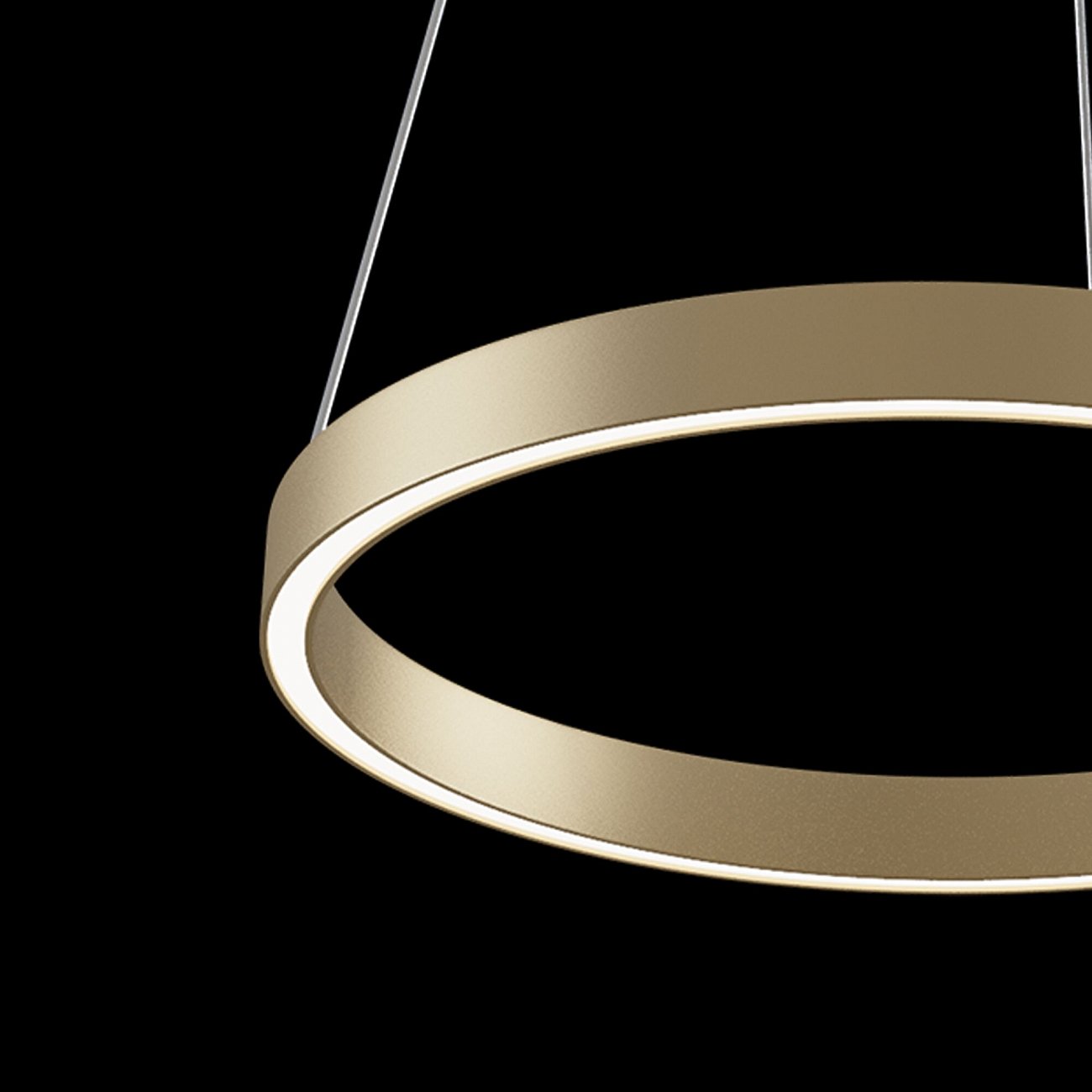 Светильник подвесной светодиодный с алюминиевым плафоном 40 см латунь Rim MOD058PL-L22BS4K TECHNICAL TECHNICAL 00-3957052 Латунь  - Вид №6