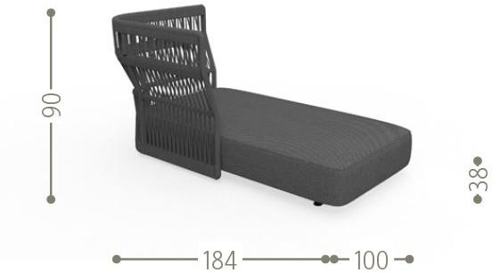 Talenti Модульный садовый диван из ткани и веревки Cliff sun-id-1425103 - Вид №38