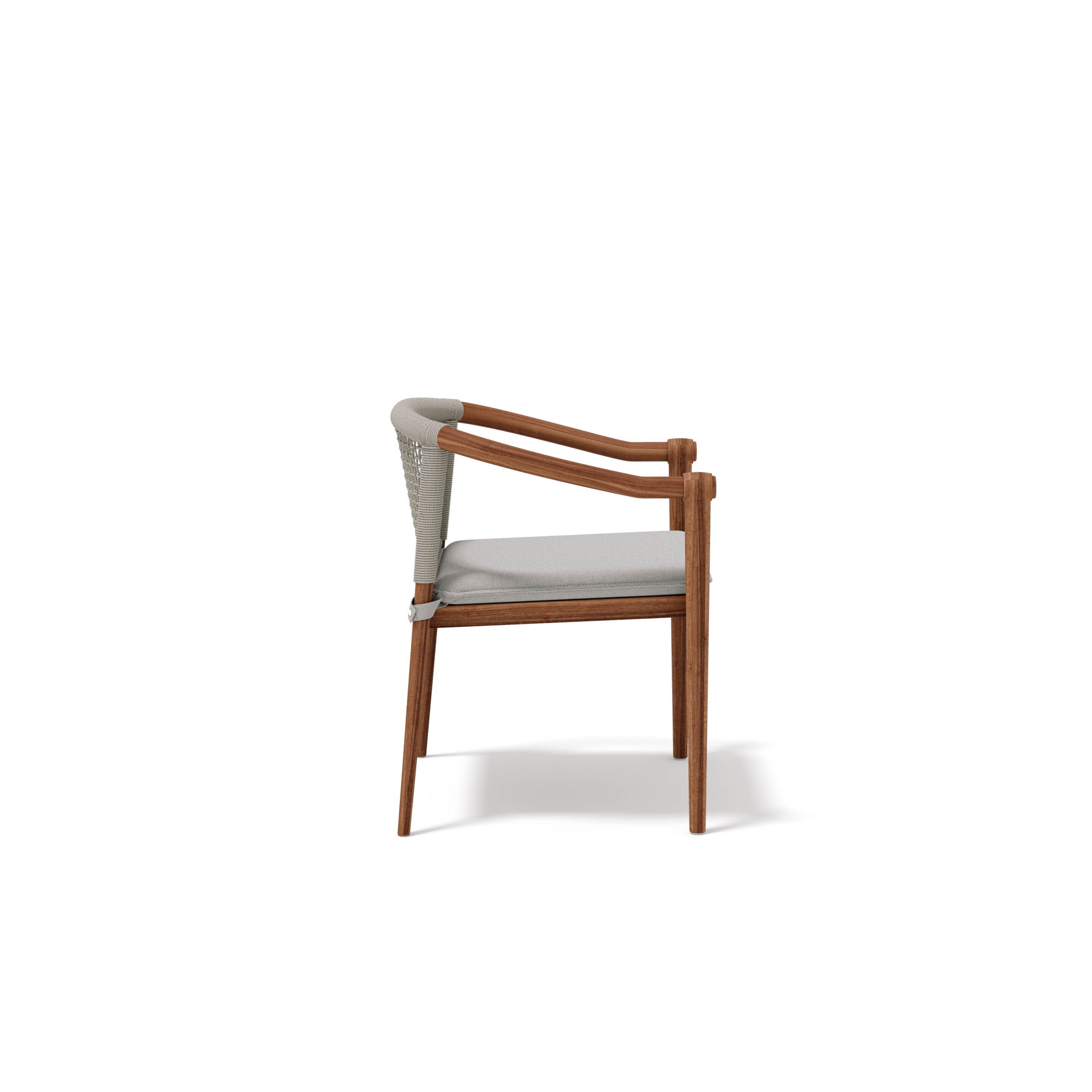 Садовый стул с подлокотниками из тика и веревки Atmosphera Lodge .25 ARCH-00139408 - Вид №11