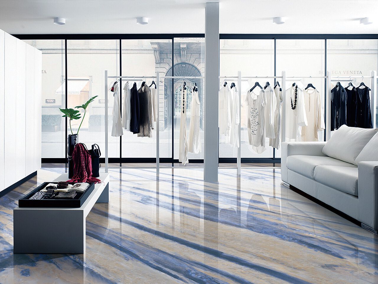 Пол / керамогранит с мраморным эффектом GANI MARBLE TILES AZUL MACAUBAS ARCH-00048343 - Вид №2