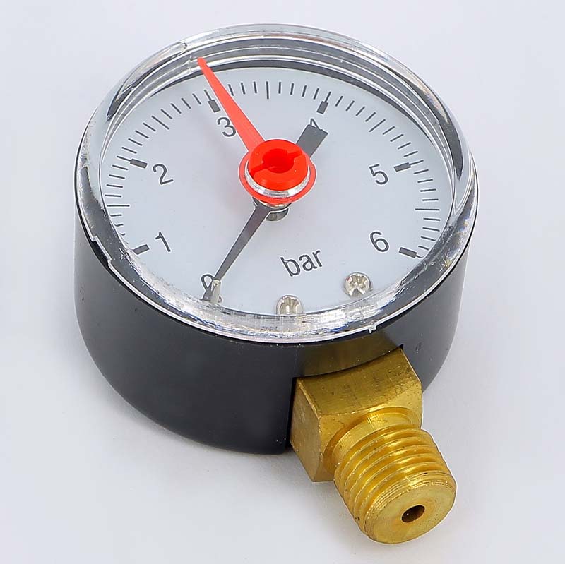 Манометр радиальный 1/4" 50 мм TIEMME 6 бар 3180007