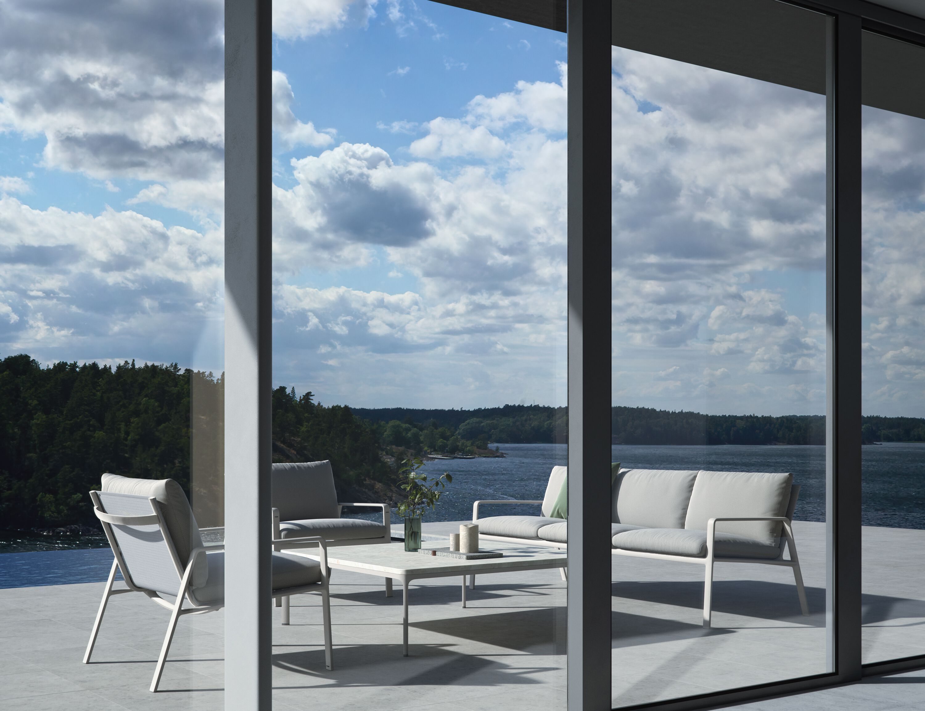 3-местный тканевый садовый диван Kettal Park Life ARCH-00080051 - Вид №4