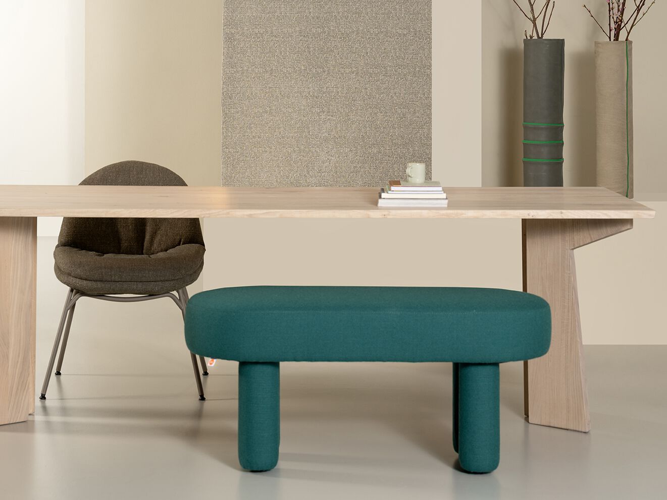 Мягкая скамейка из ткани Jess COCO ARCH-00005451 - Вид №2