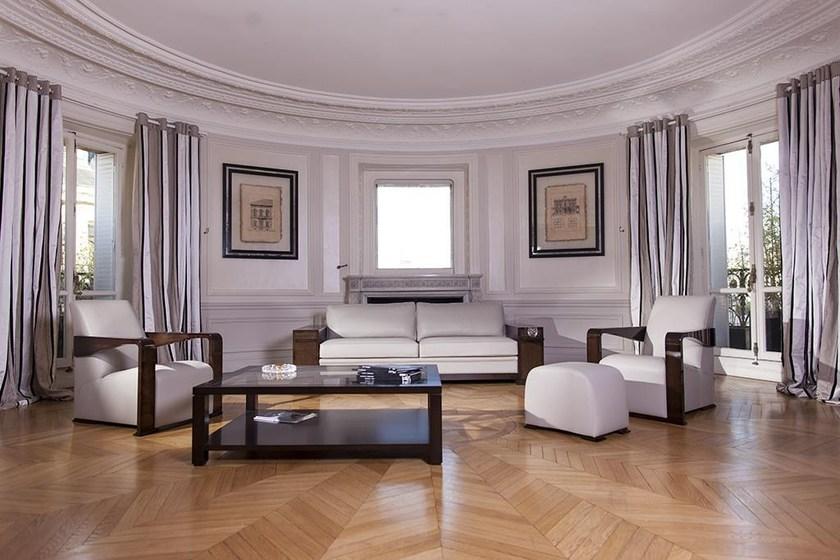 HUGUES CHEVALIER Кожаный диван с полкой для журналов Iconic sun-id-1488978 - Вид №3