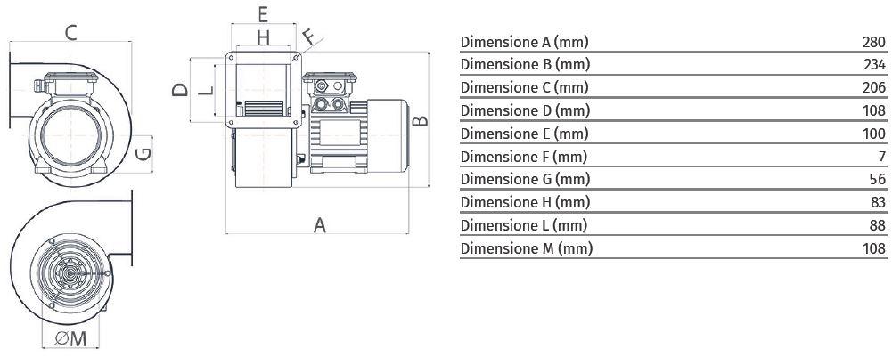 Vortice Центробежный аспиратор для потенциально взрывоопасных сред C-atex 30304 - Вид №4