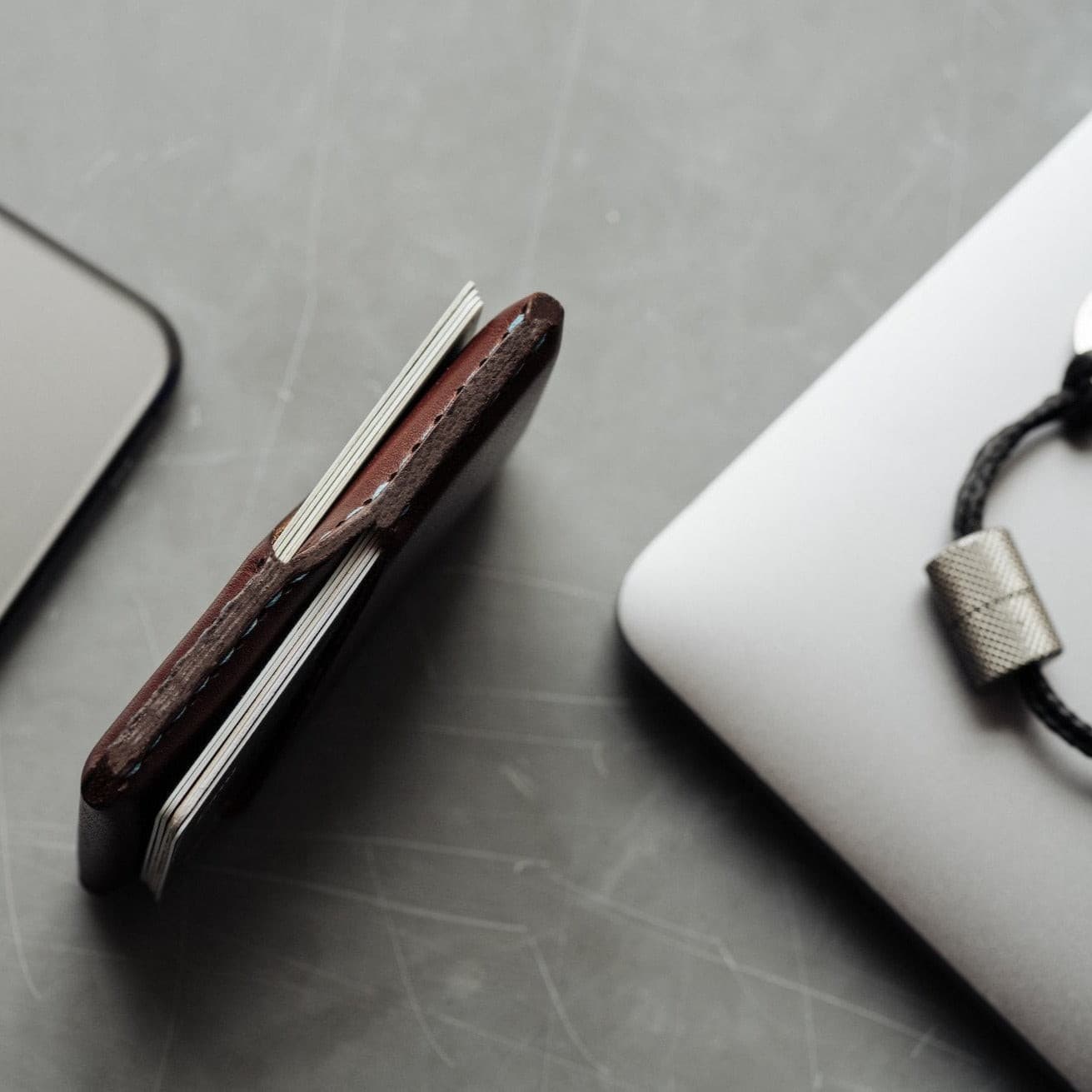 W110CHES Визитница Winston - Каштановый Wingback  - Вид №1