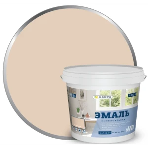 Эмаль акриловая матовая цвет бежевый 0.9 кг