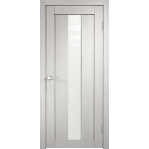 Дверь межкомнатная остеклённая Фортуна 90x200 см ПВХ цвет белый дуб