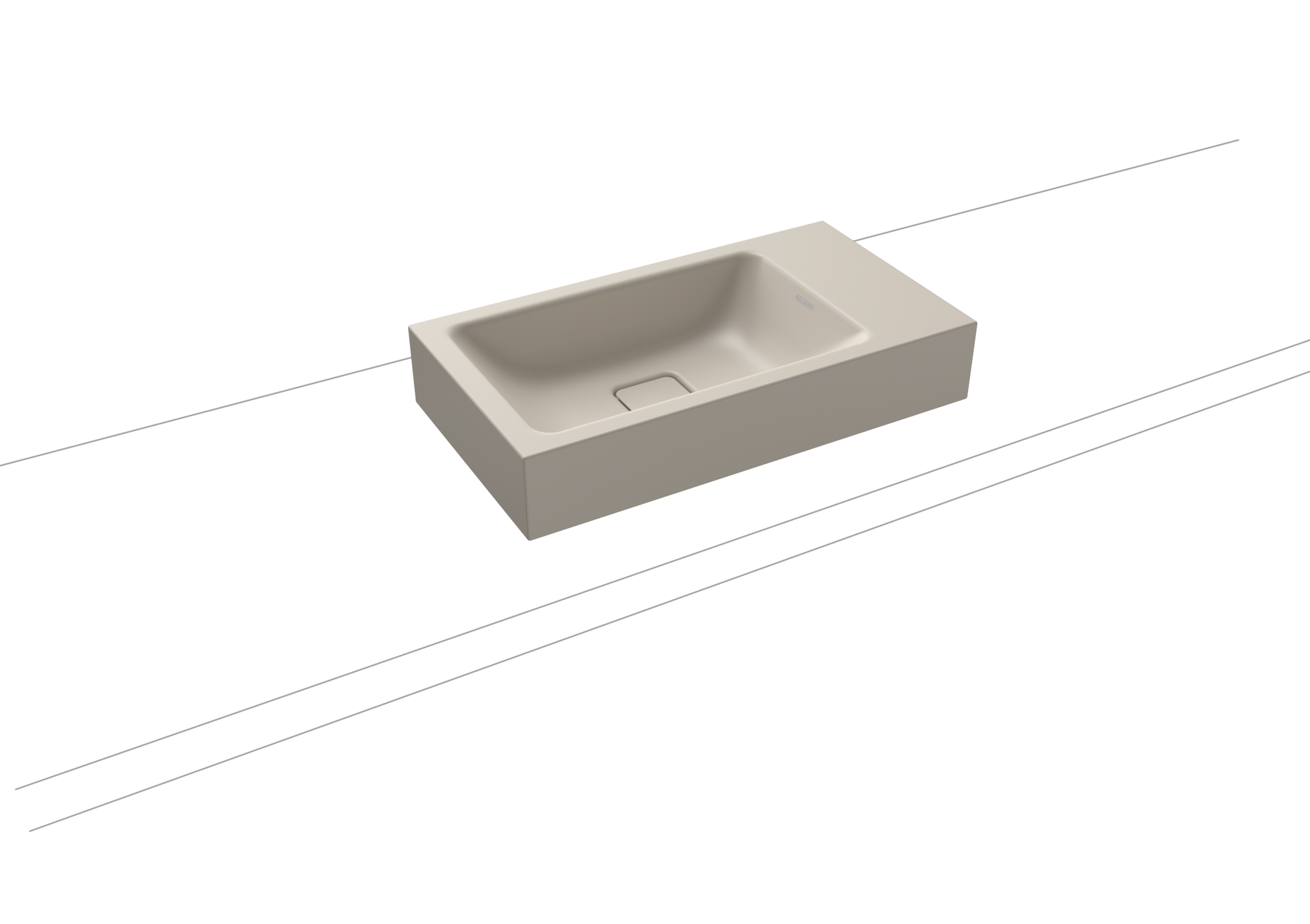 Умывальник KALDEWEI Сталь эмалированная 3074 445 теплый серый 10 30743319445