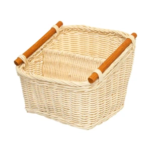 Корзина для столовых приборов 20x17x8 см цвет белый ротанг