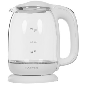 9955687 Электрочайник HARPER HWK-GM02 белый