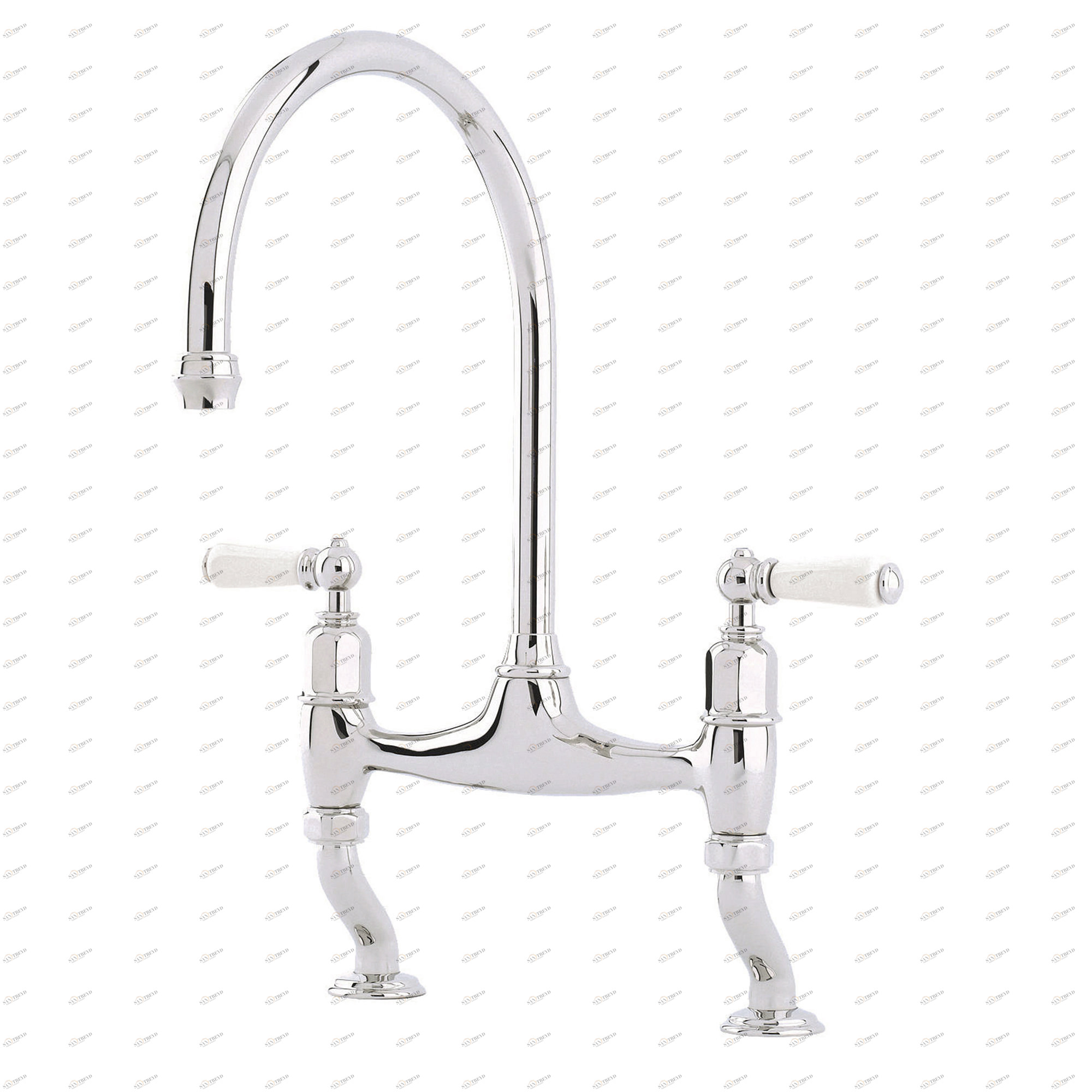 Traditional bathrooms P&R IONIAN Vintage Küchen Brückenmischbatterie Pr4193.bn 