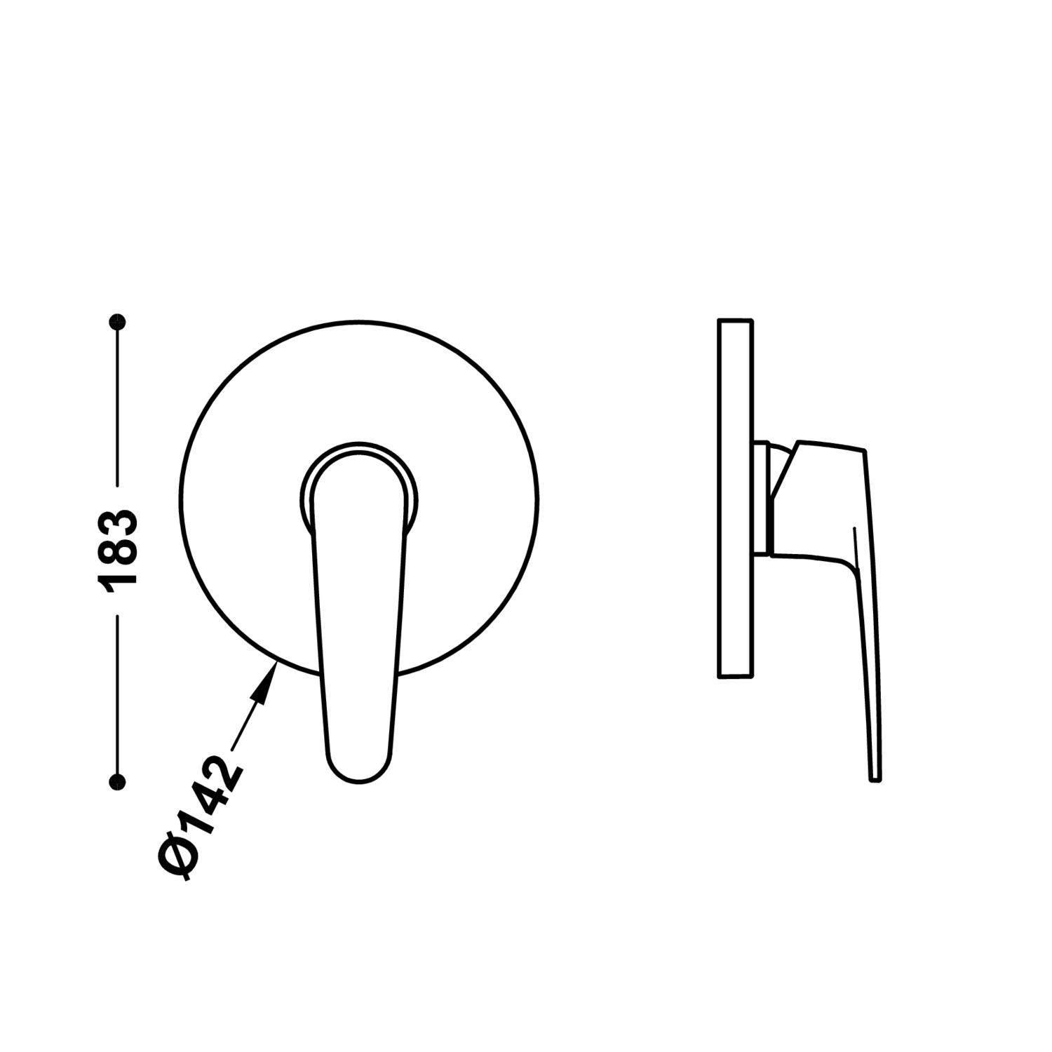 Видимая часть RAPID-BOX для скрытого одностороннегоRapid-box-20427810 TRES  - Вид №1