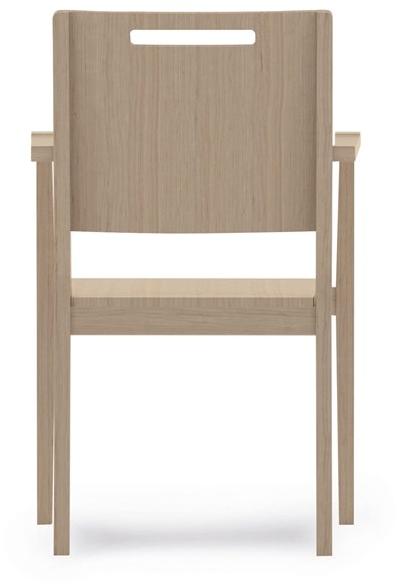 PIAVAL Штабелируемый стул из бука с подлокотниками Swing | health & care 32-15/4 - Вид №3