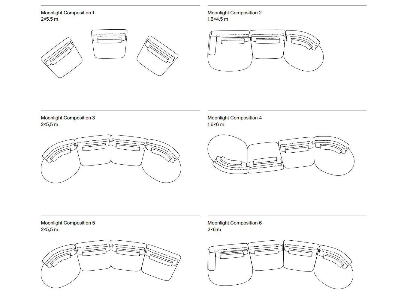 Тканевый модульный садовый диван Exteta Moonlight ARCH-00030262 - Вид №19