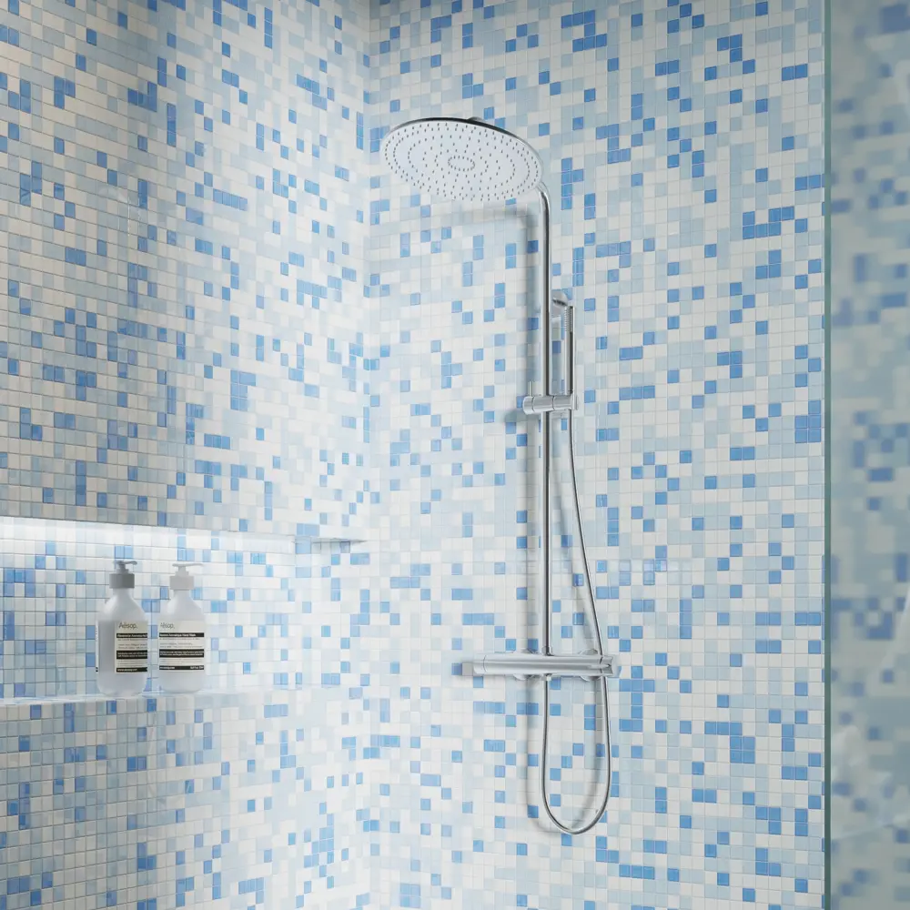 Стеклянная мозаика ARTENS Shaker для ванной и интерьера 30×30 см 18731565