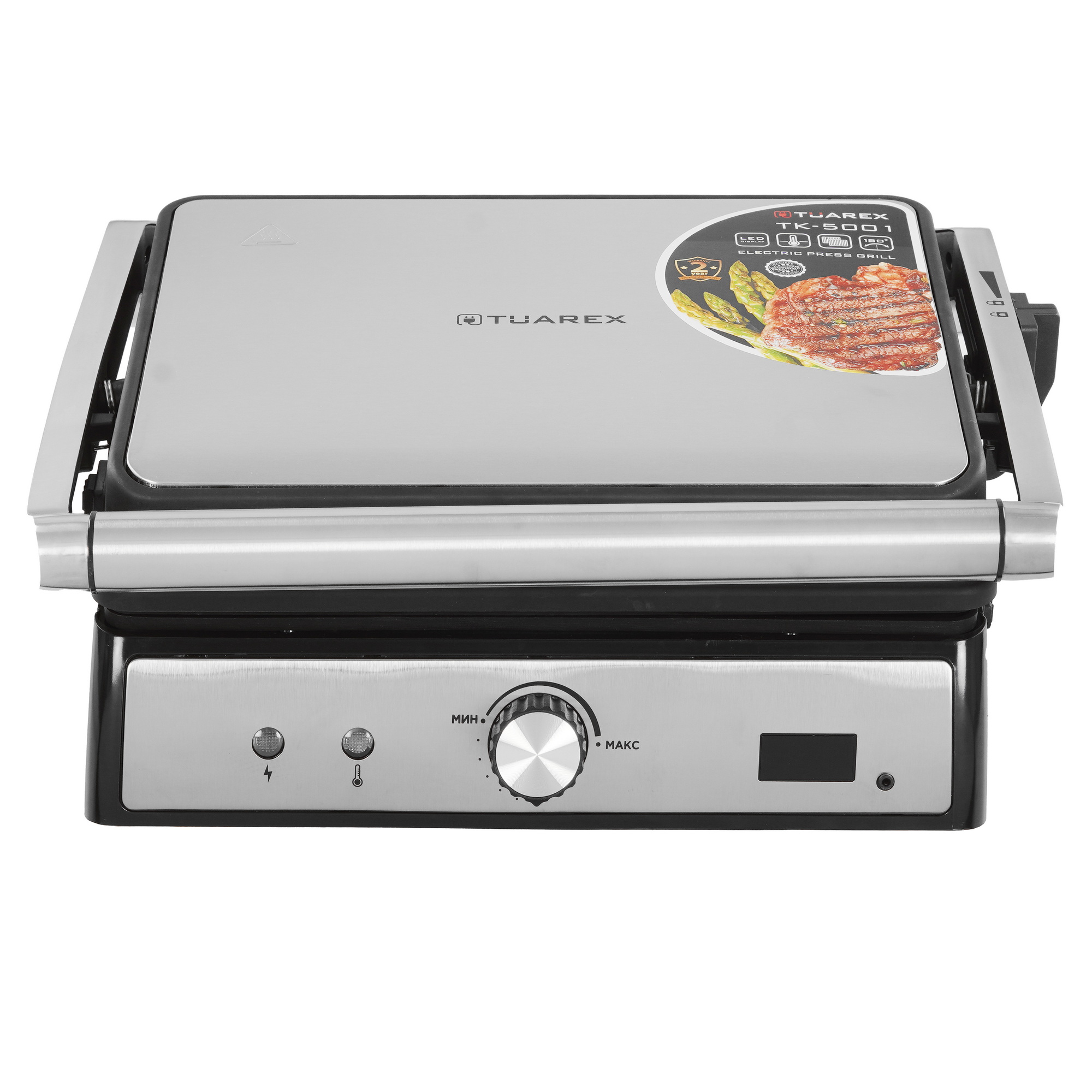 9034354 Гриль Tuarex TK-5001 серебристый STDN-0098014 - Вид №1