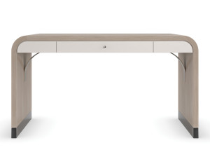 Деревянный прямоугольный стол с ящиками