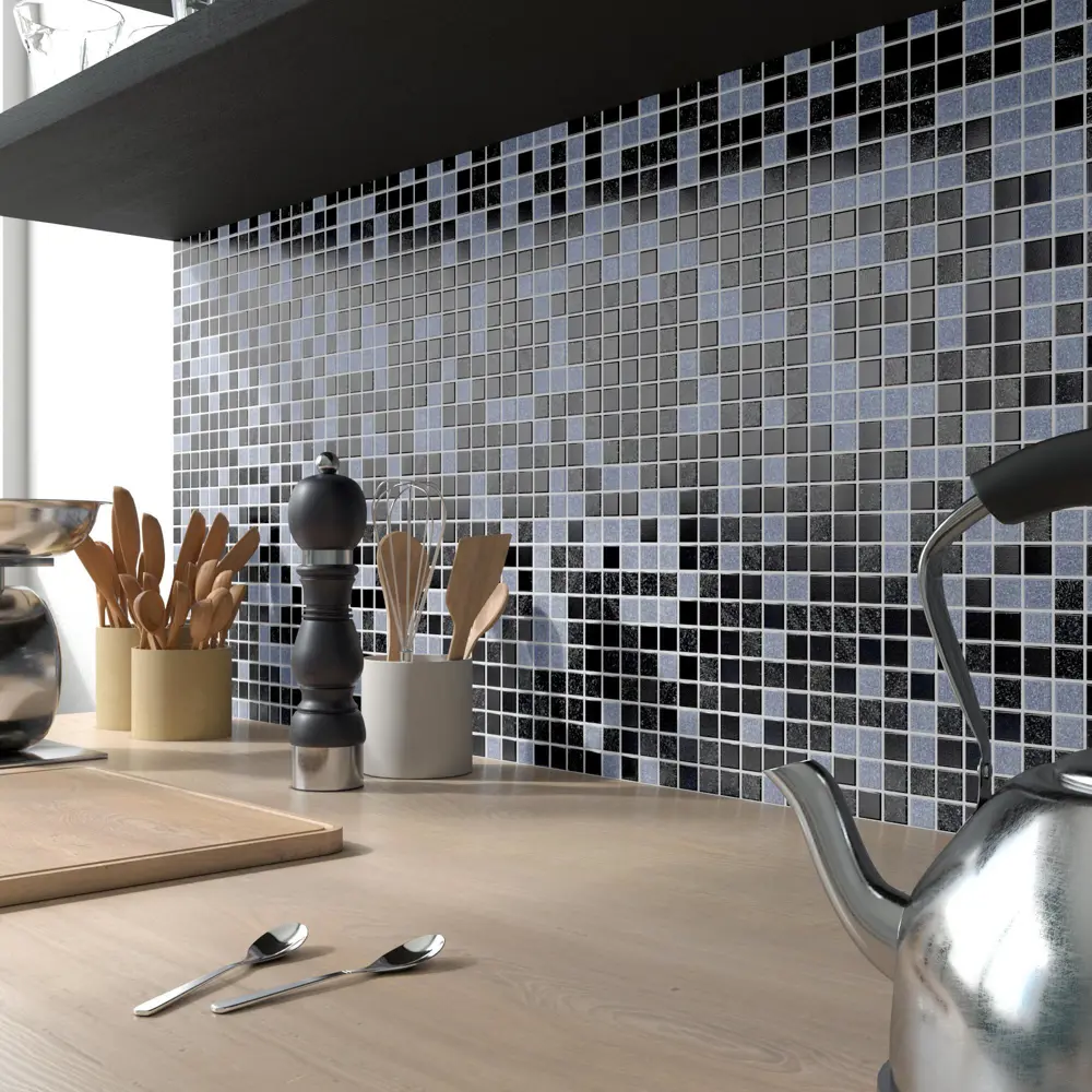 Мозаика стеклянная Artens Pool 32.7x32.7 см цвет черный, 20 шт STLM-2000943 - Вид №2