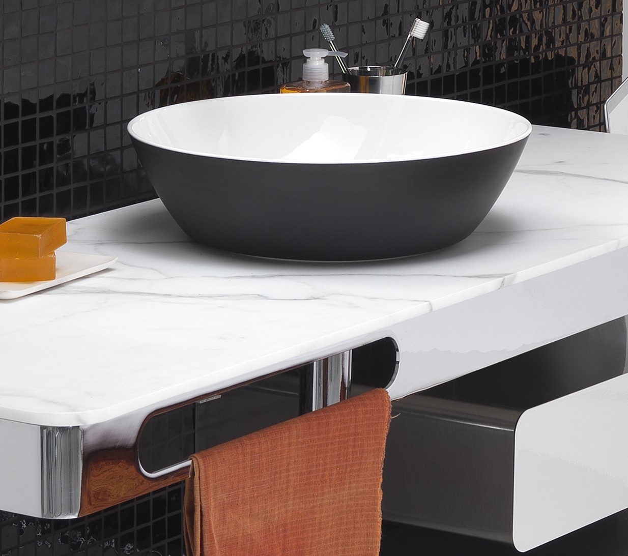 com_wetbn Накладная раковина на столешницу  круглая Ex.T  - Вид №1