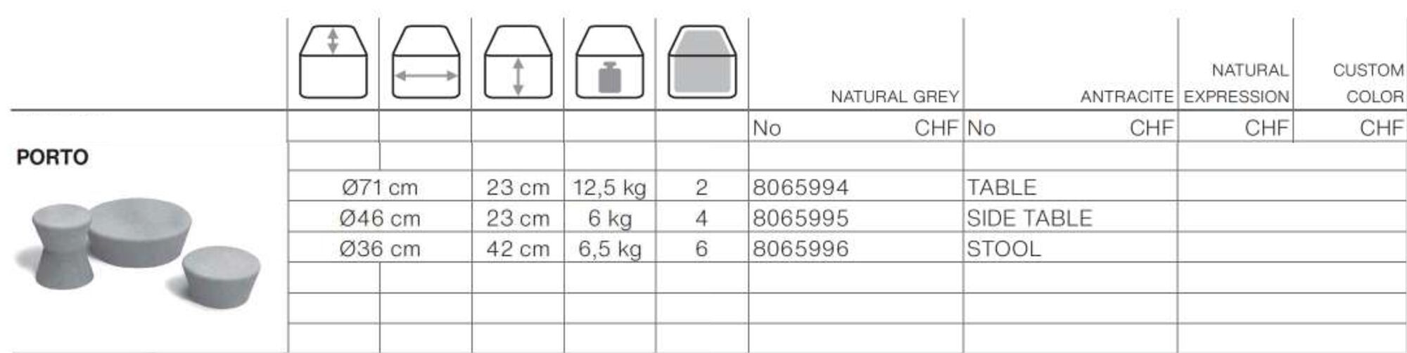 Бетонный садовый стул / журнальный столик SWISSPEARL дизайн ARCH-00147734 - Вид №3