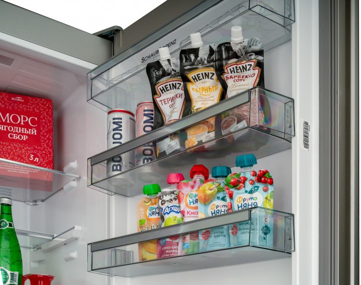 9245494 Холодильник с морозильником   Schaub Lorenz SLU S379Y4E черный STDN-0144769 - Вид №10