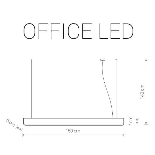 Подвесной светильник белый Nowodvorski Office 9355 NOWODVORSKI ДИЗАЙНЕРСКИЕ, OFFICE LED 00-3889862 Белый  - Вид №1
