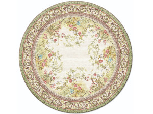 Круглый ковер ручной работы