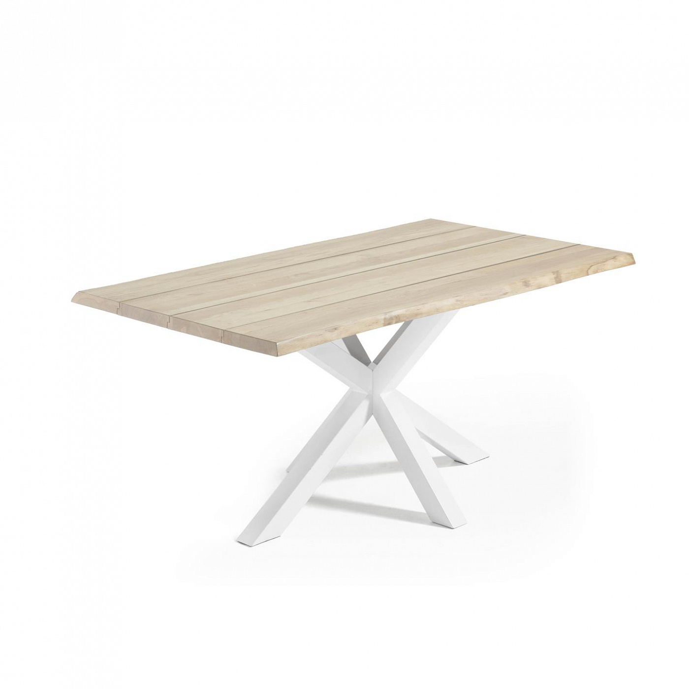 058208 Обеденный cтол Arya 220x100 белый отбеленный дуб La Forma Argo - Вид №2