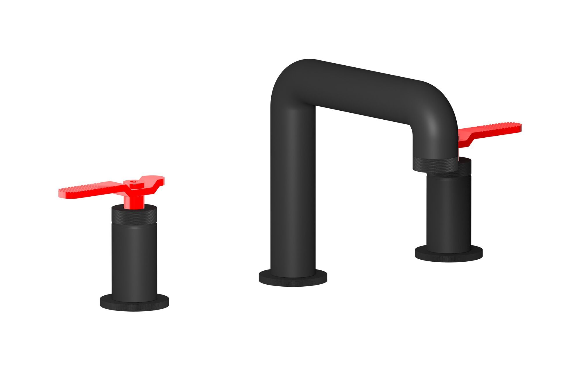 Смеситель для раковины с 3 отверстиями для пола с автоматическим сливом IB Bold ARCH-00132143 - Вид №7